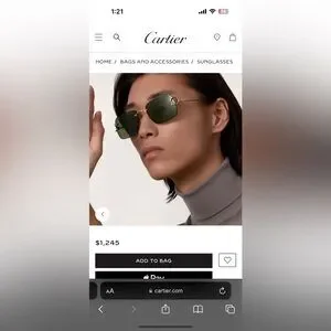 Cartier | Accessories | Cartier Sunglasses 0 Authentic With  display picture 1